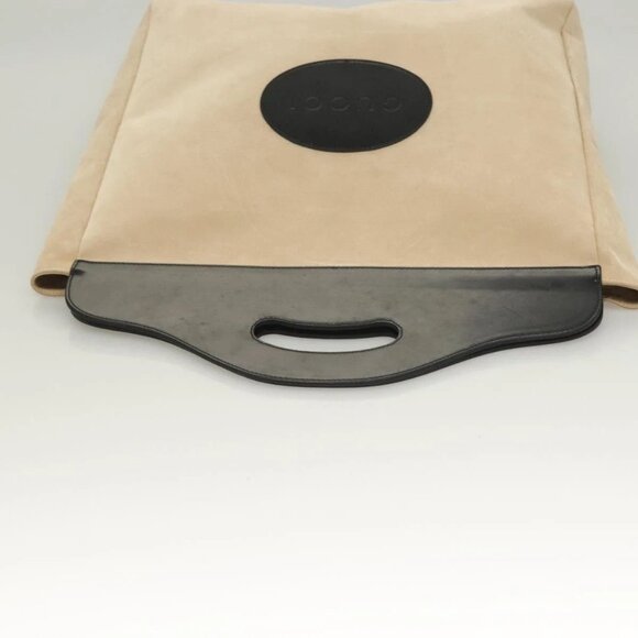 GUCCI Hand Bag Suede Beige 002 8000 Auth - Picture 5 of 16